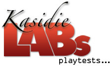 Kasidie Labs playtests...