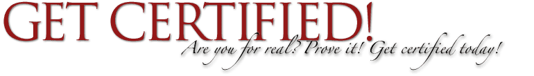 Get certified!